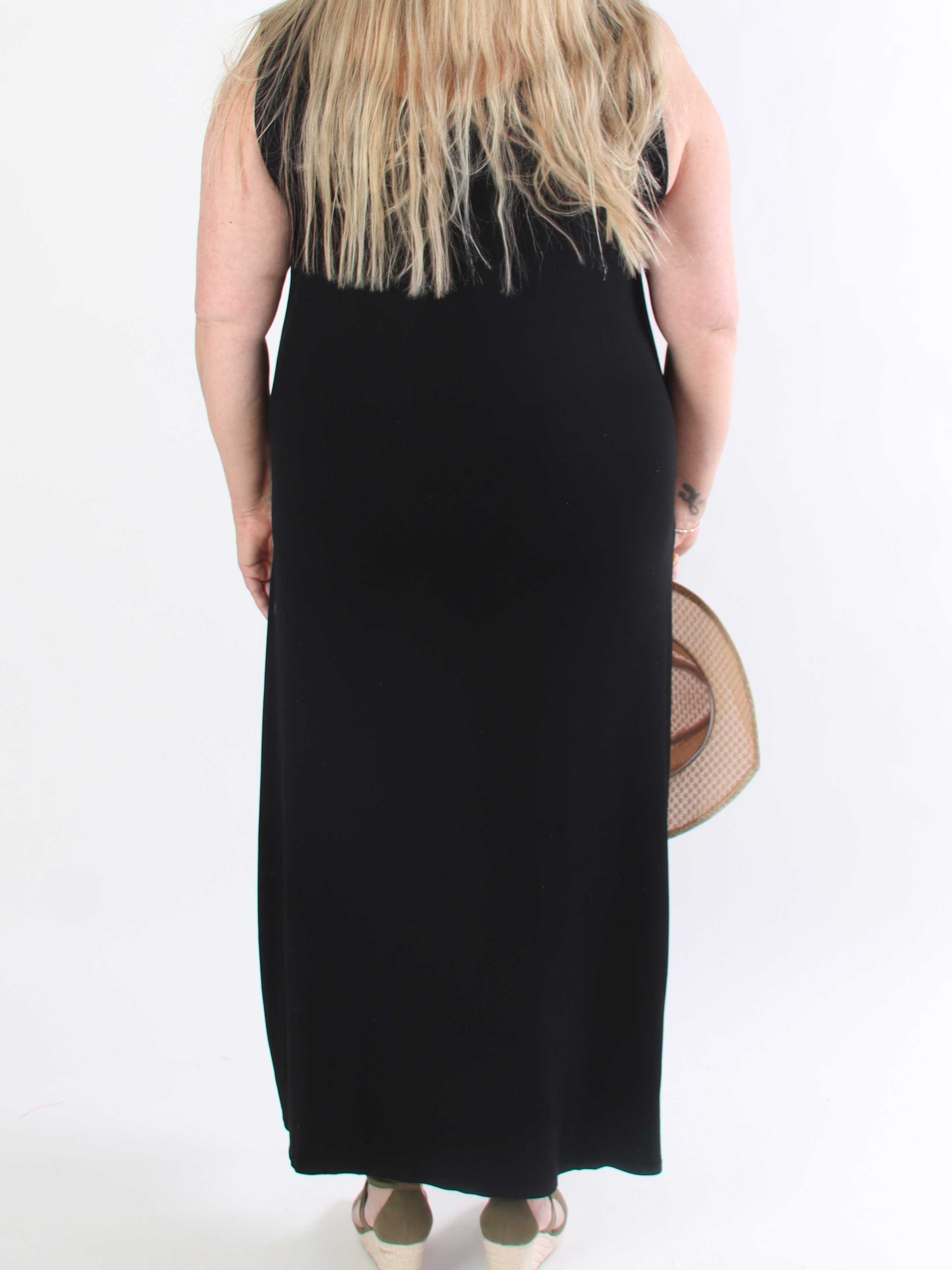 Eden - Lång mjuk klänning i viskos med strass